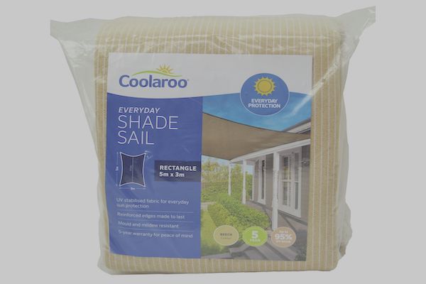 CEVERREC35: Voile d’ombrage rectangulaire 'Coolaroo Everyday' 5mx3m