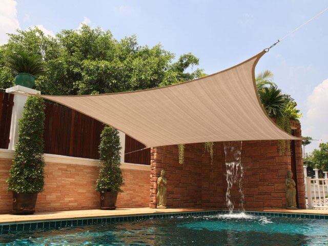 toile solaire - protection uv - voile d'ombrage