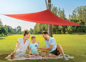 Voile d'ombrage Camping - portable